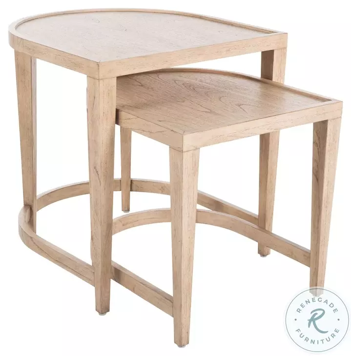 Dustin Blonde Natural Nesting Tables