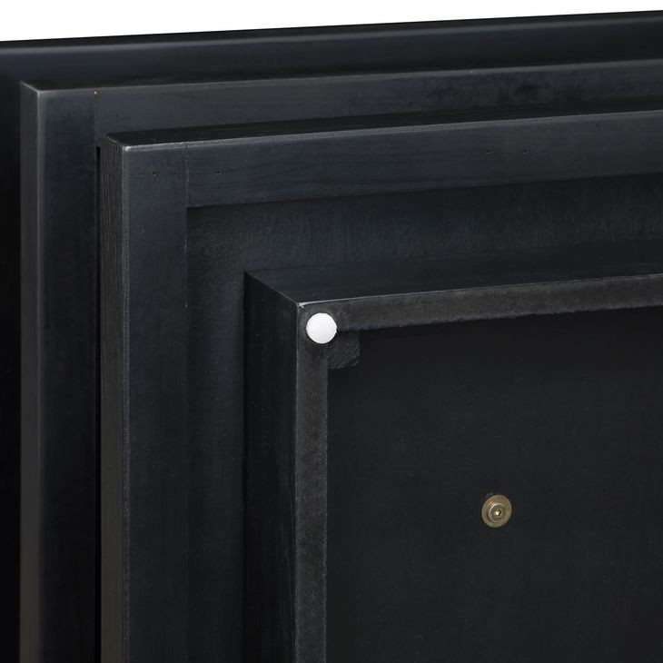 Canyon Black Square End Table