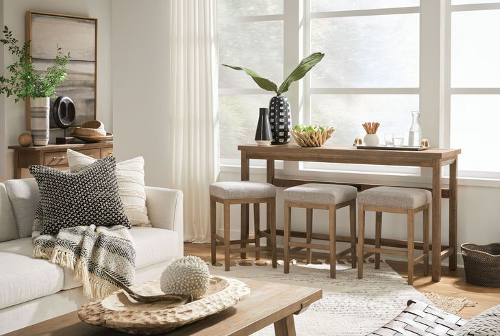 Fernholt White Upholstered Counter Height Stool