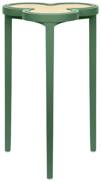 Dylan Light Green and Brown Clover Cigar Table