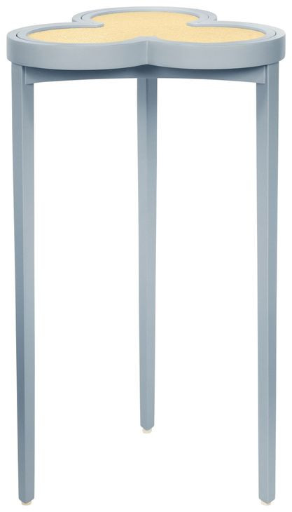 Dylan Light Blue and Natural Clover Cigar Table