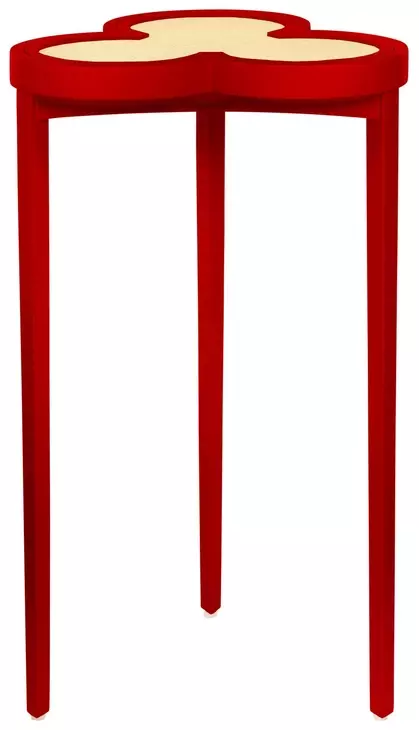 Dylan Matte Red Lacquer Reversible Top Cigar Table