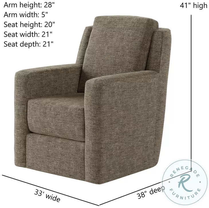 Diva Brady Brindle Swivel Glider