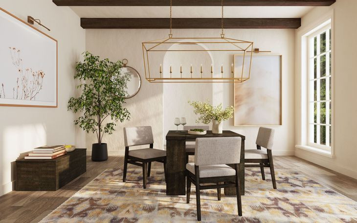 Flex Reclaimed Chevron 120" Extendable Rectangular Dining Table