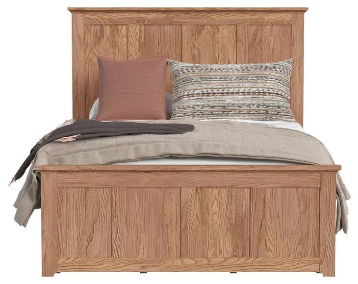 Oak Park Taupe Queen Storage Panel Bed