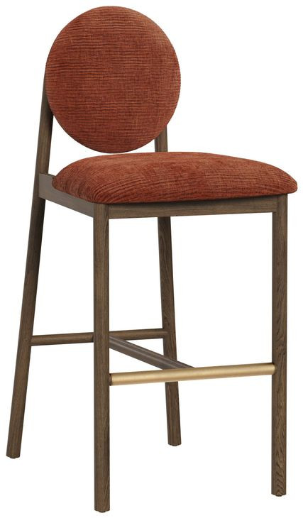 Claribel Opera Spice Upholstered Barstool