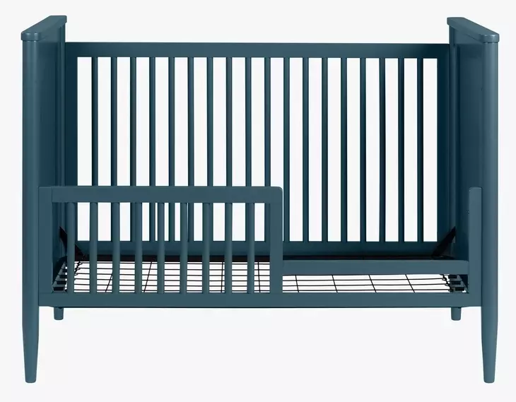 Modern Nursery Blue Convertible Crib