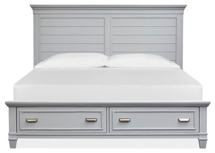 Harborwick Harbor Gray King Storage Panel Bed