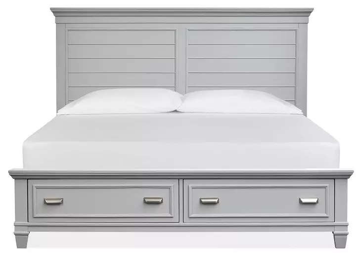 Harborwick Harbor Gray Storage Panel Bedroom Set