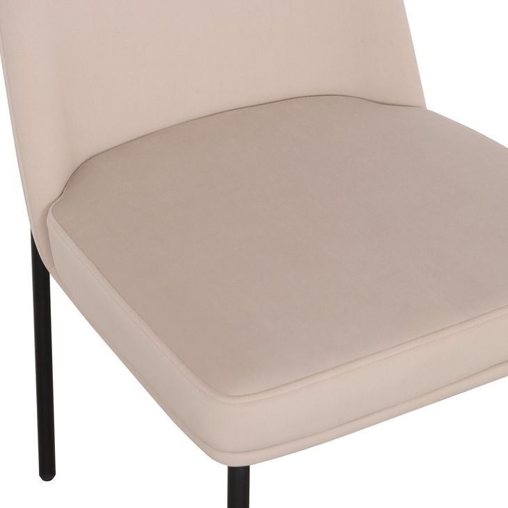 Sydney Taupe Performance Fabric Upholstered Dining Chair Set of 2