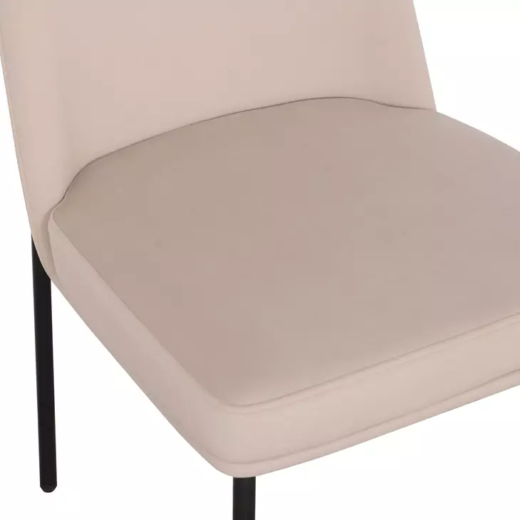 Sydney Taupe Performance Fabric Upholstered Dining Chair Set of 2