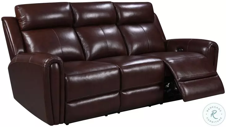 Jovial Brown Power Reclining Sofa