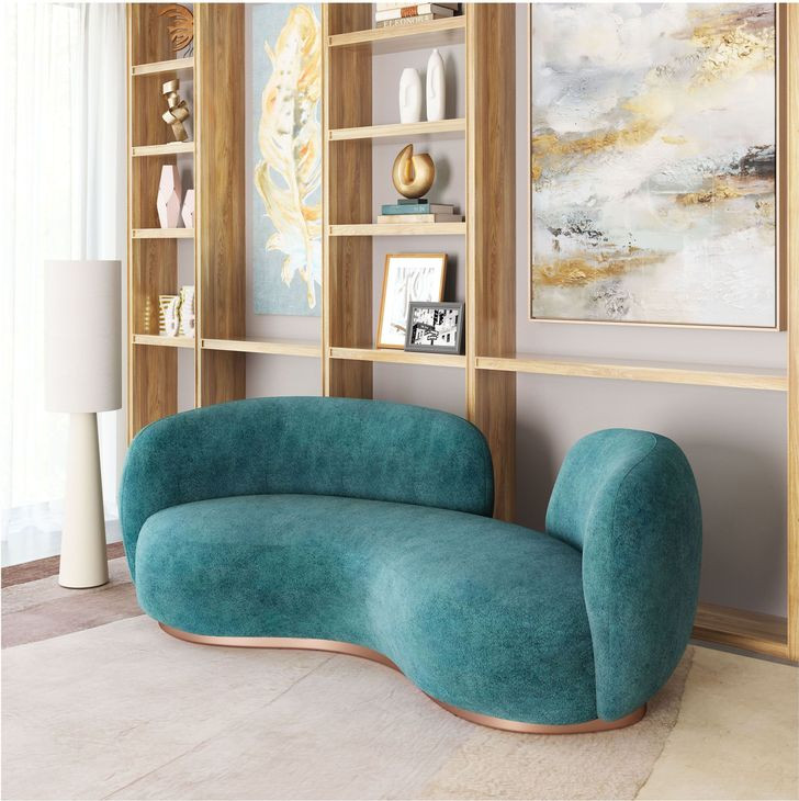 Jamela Teal Sofa
