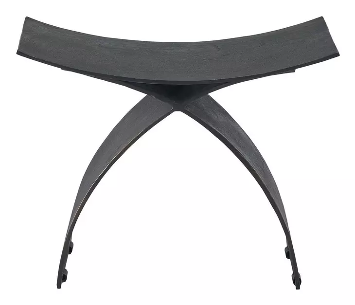 Accents Black Outdoor Kinetic Stool