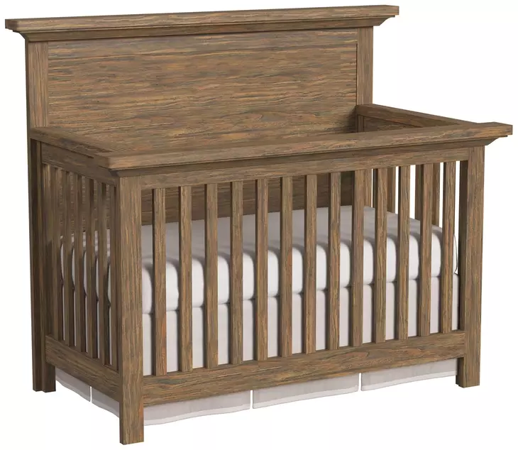 Westfield Harvest Brown Clean Headboard Convertible Crib