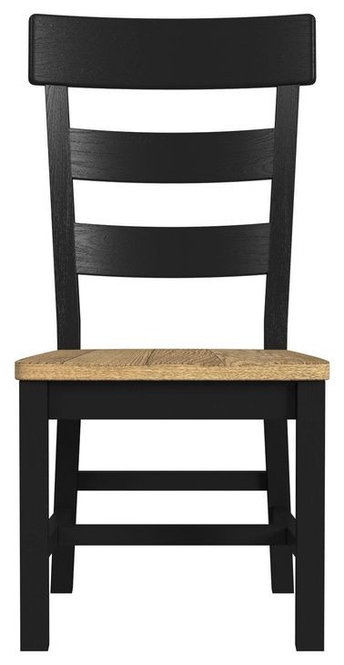 Hendricks Rustic Wheat and Raven Side Chair