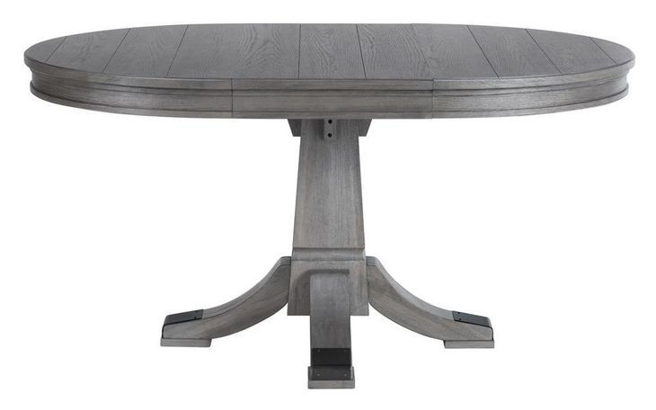Foundry Brushed Pewter 60" Oval Dining Table