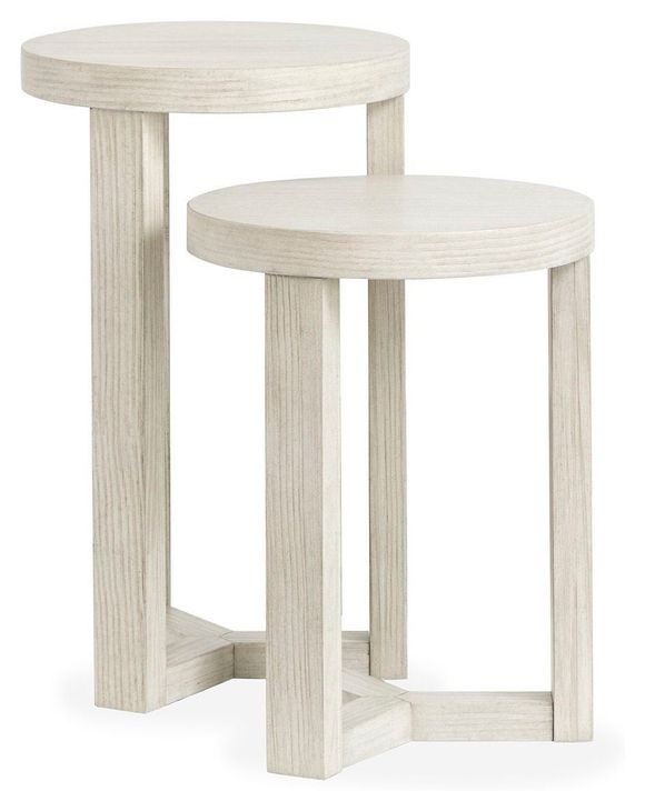 Brookhaven Balboa Mist Round Nesting Accent Table