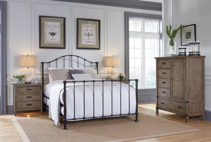 Gallery Moderne Onyx Queen Garden Metal Bed