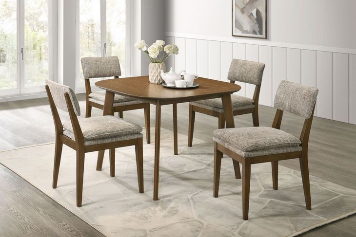 Miller Walnut Square Dining Room Set