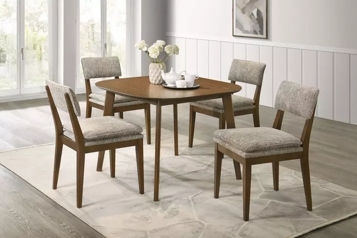 Miller Walnut Square Dining Room Set