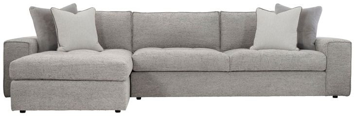 Nest Gray 2 Piece Modular Sectional with Pillows