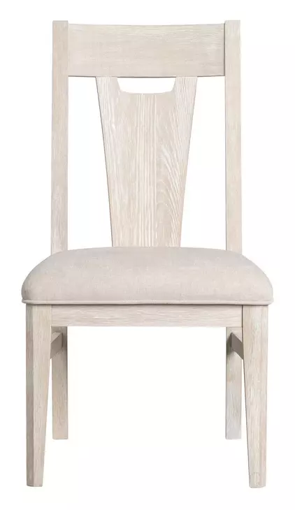 Carlson Beige Upholstered Splat Back Side Chair Set of 2