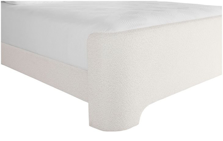 Ellisford Copenhagen White King Upholstered Panel Bed