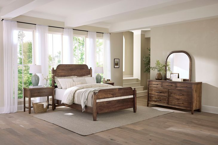 Pure Maple Syrup King Poster Bed