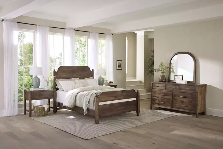 Pure Maple Syrup King Poster Bed