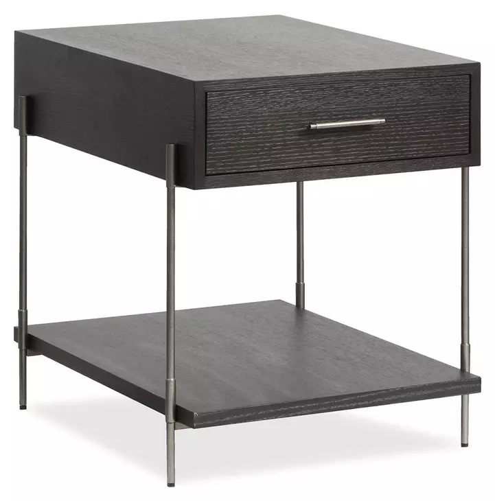 Spencer Dark Briarsmoke Rectangular End Table