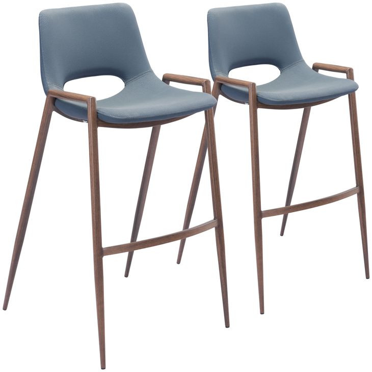 Desi Gray Bar Stool Set Of 2