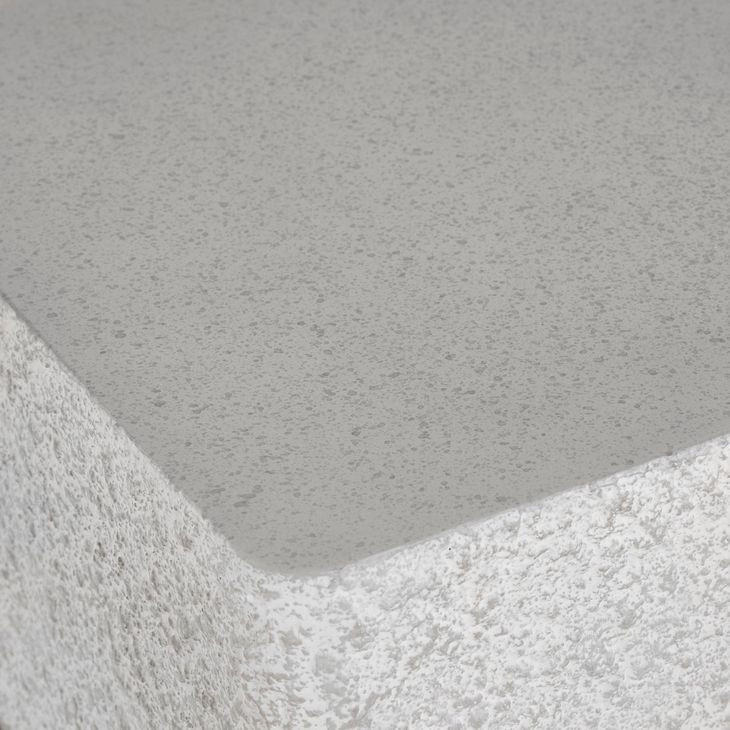 Monolith Puma and Millstone Square Faux Stone Accent Table