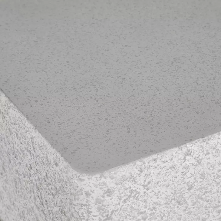 Monolith Puma and Millstone Square Faux Stone Accent Table