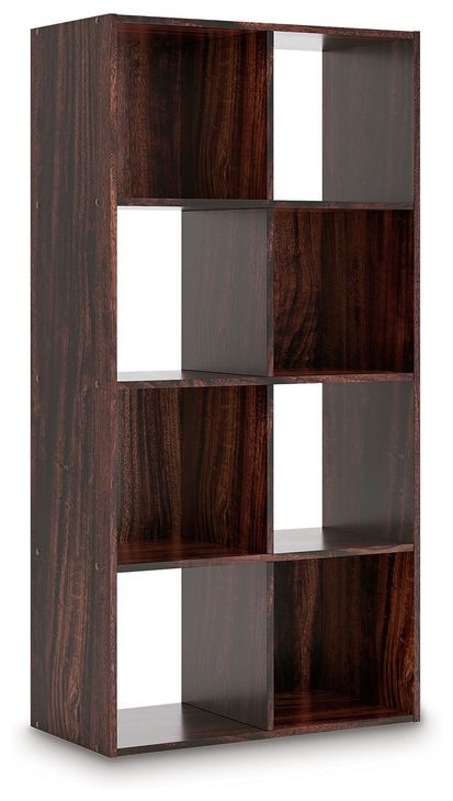 Glosmount Cherry and Light Brown Eight Cube Organizer