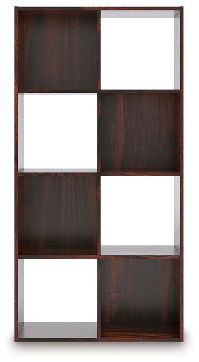 Glosmount Cherry and Light Brown Eight Cube Organizer