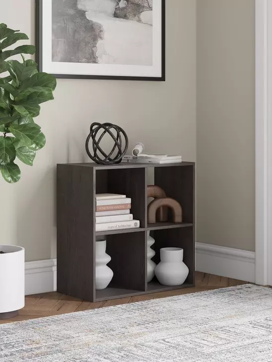 Piperton Charcoal Four Cube Organizer