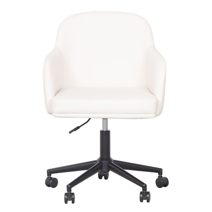 Sydney Cream Upholstered Swivel Desk Chair