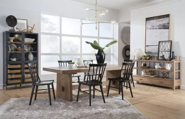 Lindon Coffee Bean Side Chair Set of 2