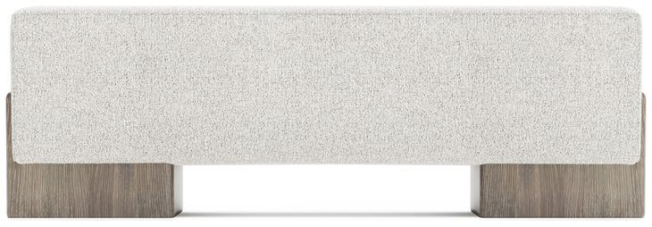 Monolith Ivory 56" Upholstered Bench