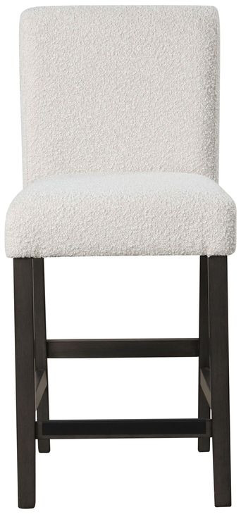 High Line White Upholstered Counter Height Chair Set of 2