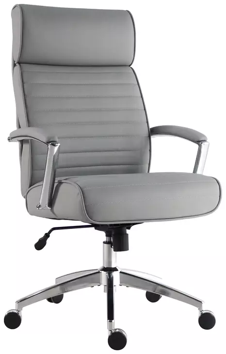 DC 602 SFGR Softy Gray Upholstered Tall Desk Chair From Parker