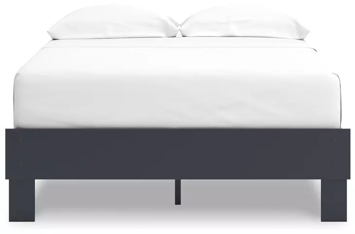 Simmenfort Matte Navy Full Platform Bed