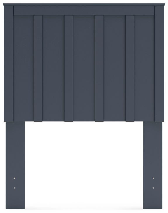 Simmenfort Matte Navy Blue Twin Panel Headboard