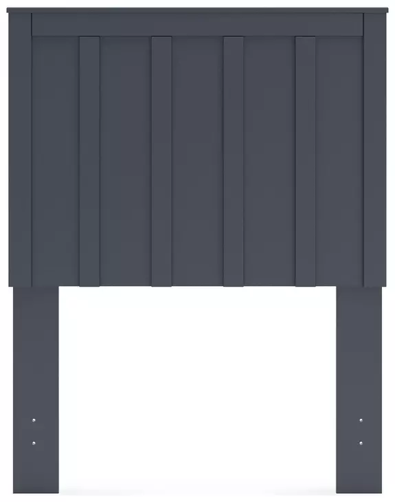 Simmenfort Matte Navy Blue Twin Panel Headboard