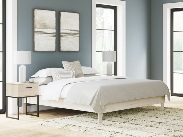 Socalle Light Natural King Platform Bed