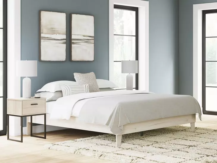 Socalle Light Natural King Platform Bed