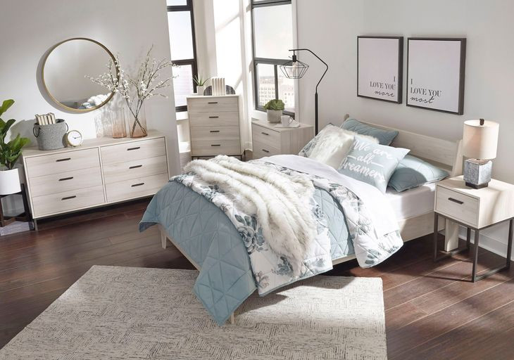Socalle Natural Full Platform Bed
