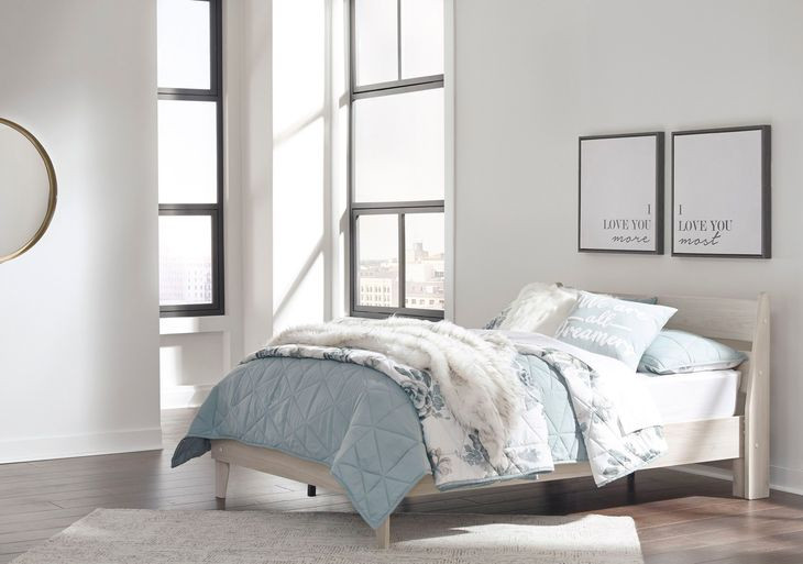 Socalle Natural Full Platform Bed