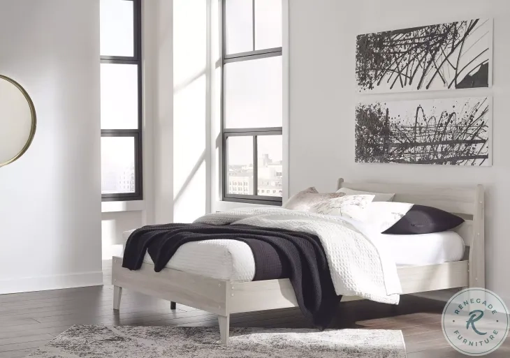 Socalle Natural King Panel Platform Bed